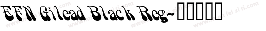 EFN Gilead Black Reg字体转换